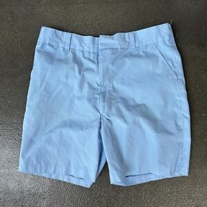 Vintage Gimbels Shorts Mens 36 Blue Chino Permanent Press Wrinkle Resistant